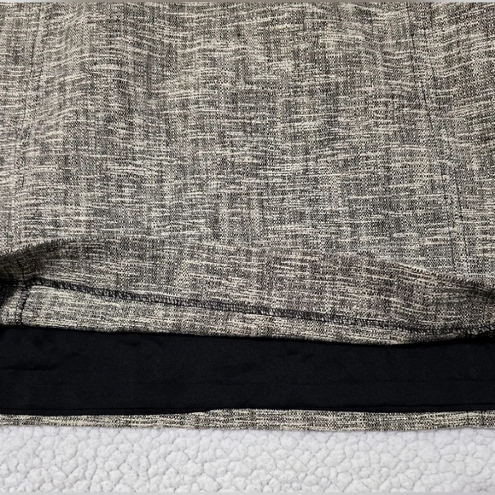 ✨️4/$20. Anne Taylor LOFT Nwot Petite A Line Skirt Lined Tweed Beige Black Women - Picture 9 of 13